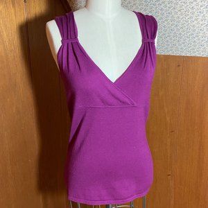 NWT Ann Taylor Size Small Magenta Knit Top